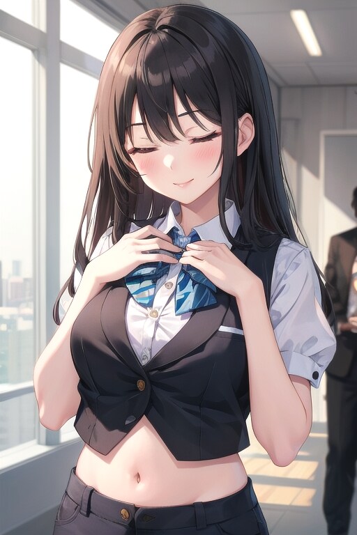 かっこかわいいパフ袖好きのタキシード美少女の憩い