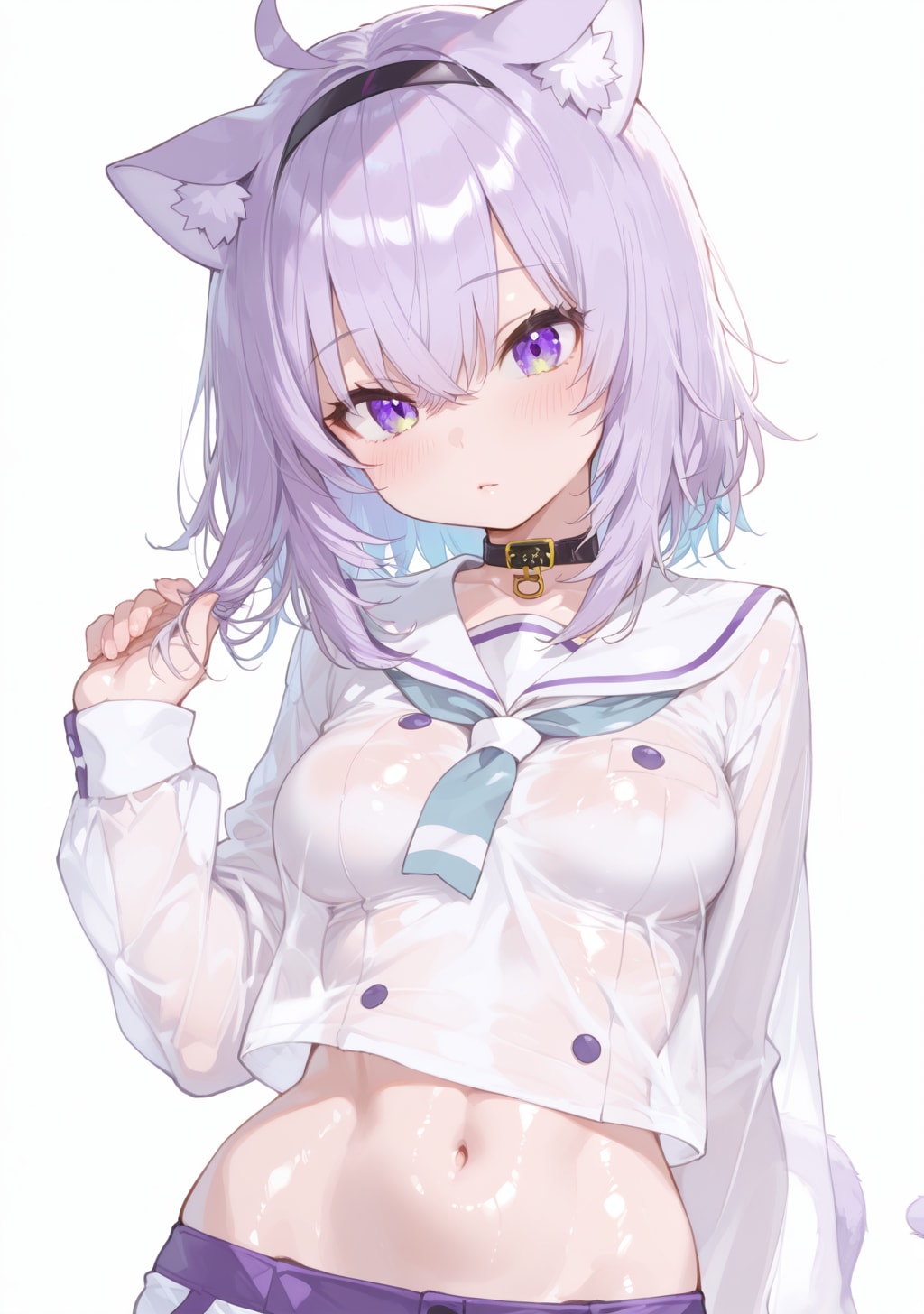 濡れ透け制服おかゆ