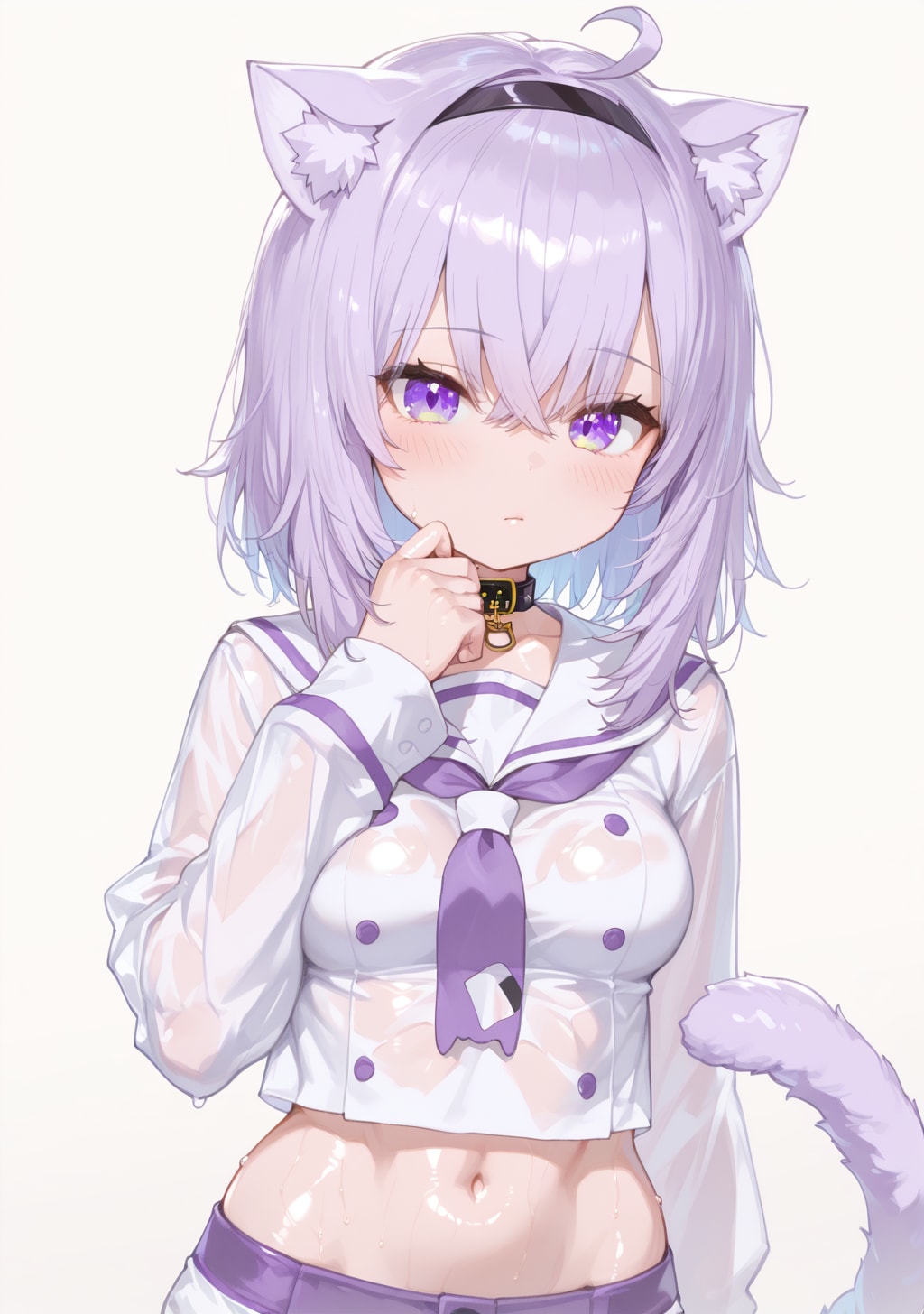 濡れ透け制服おかゆ