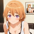 胸の谷間を強調してきた万里さん 2枚目