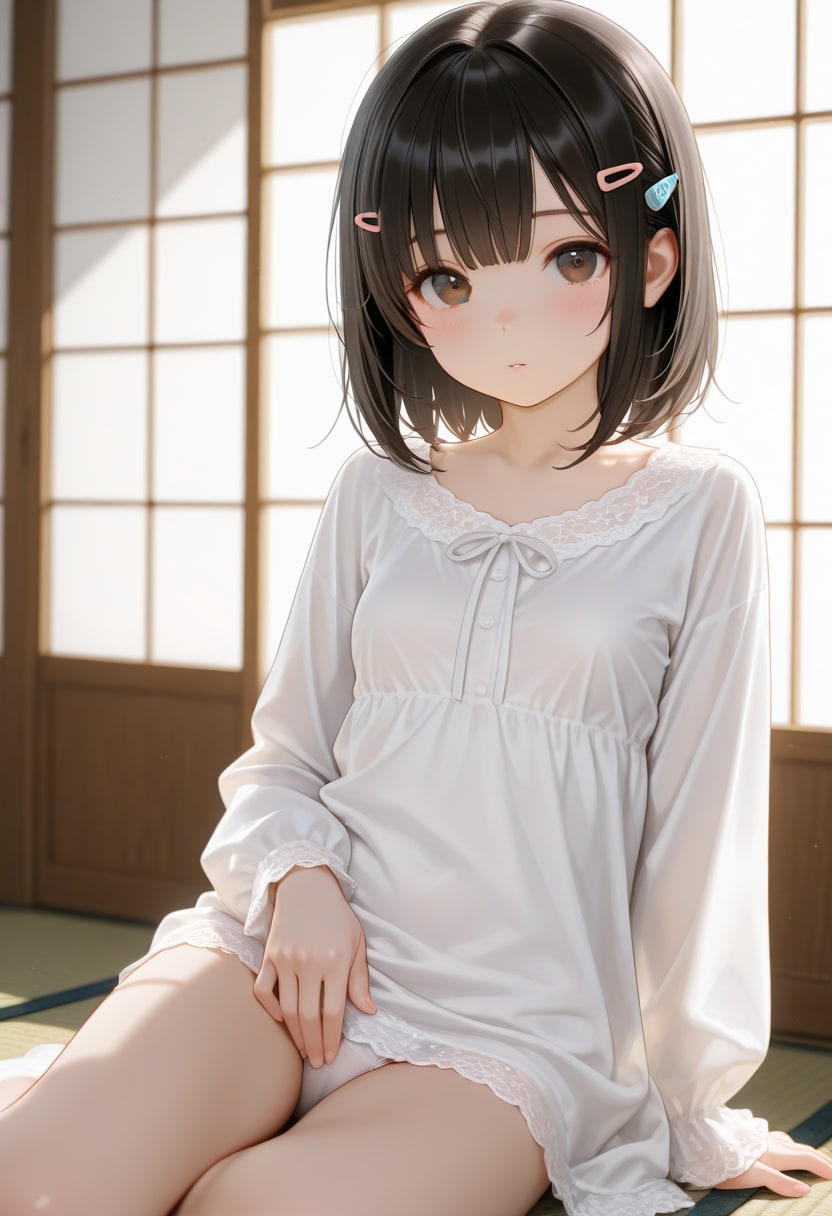 黒髪の美少女(R-15)(375)