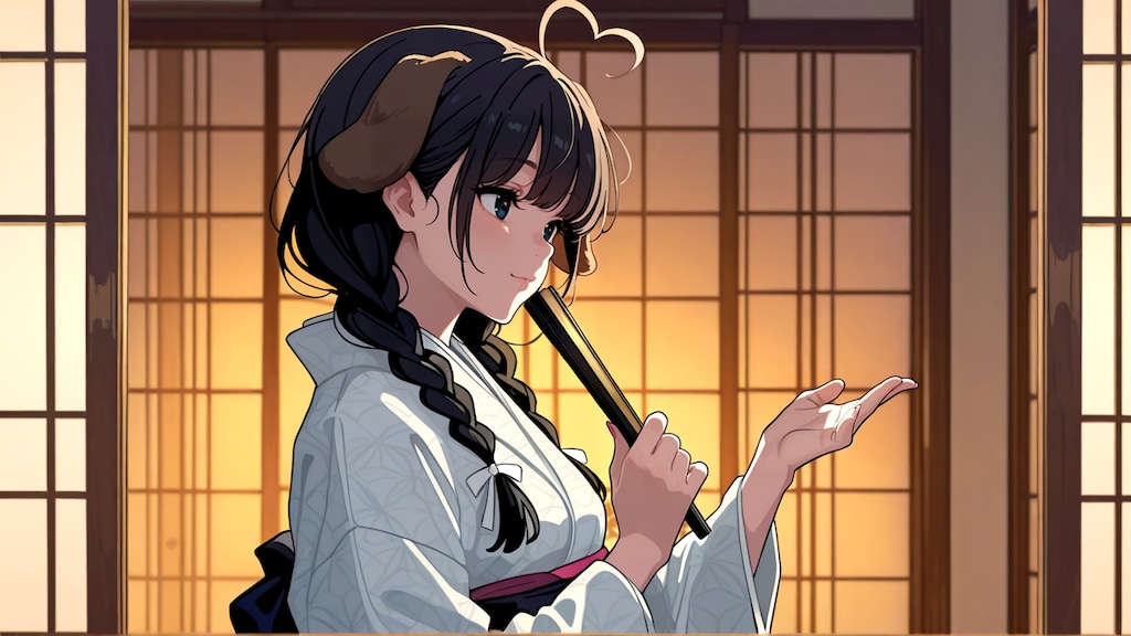 黒髪美人なリュミエ