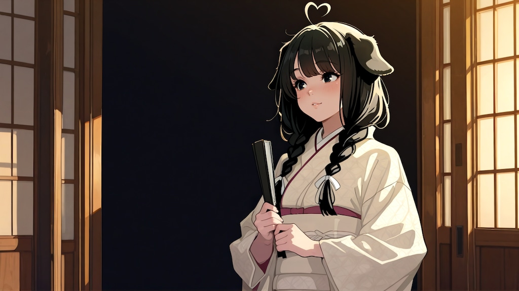 黒髪美人なリュミエ