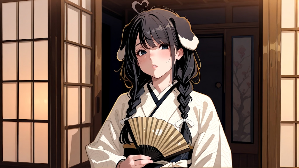 黒髪美人なリュミエ