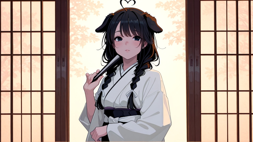 黒髪美人なリュミエ