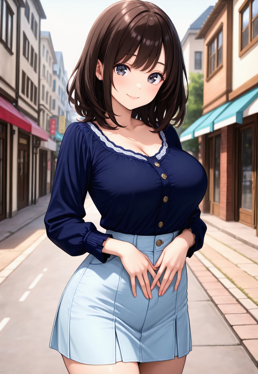 1334（紺のブラウス）