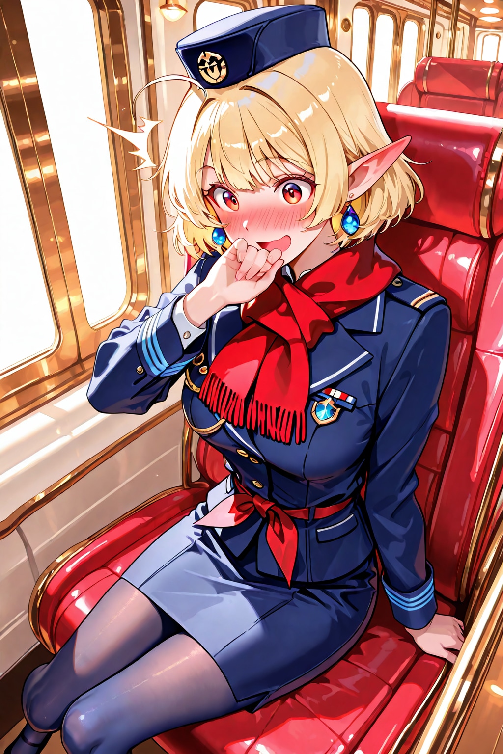 新人バスガイド研修中