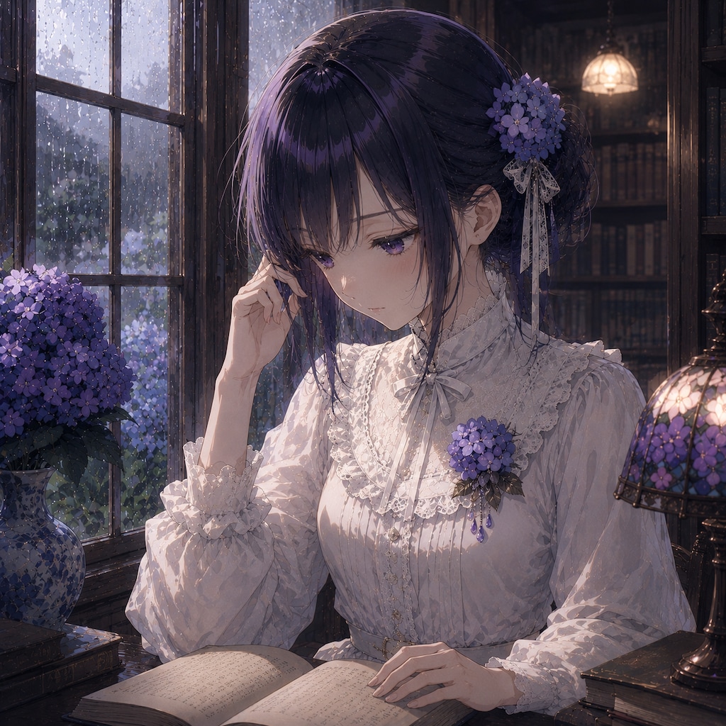 読書中