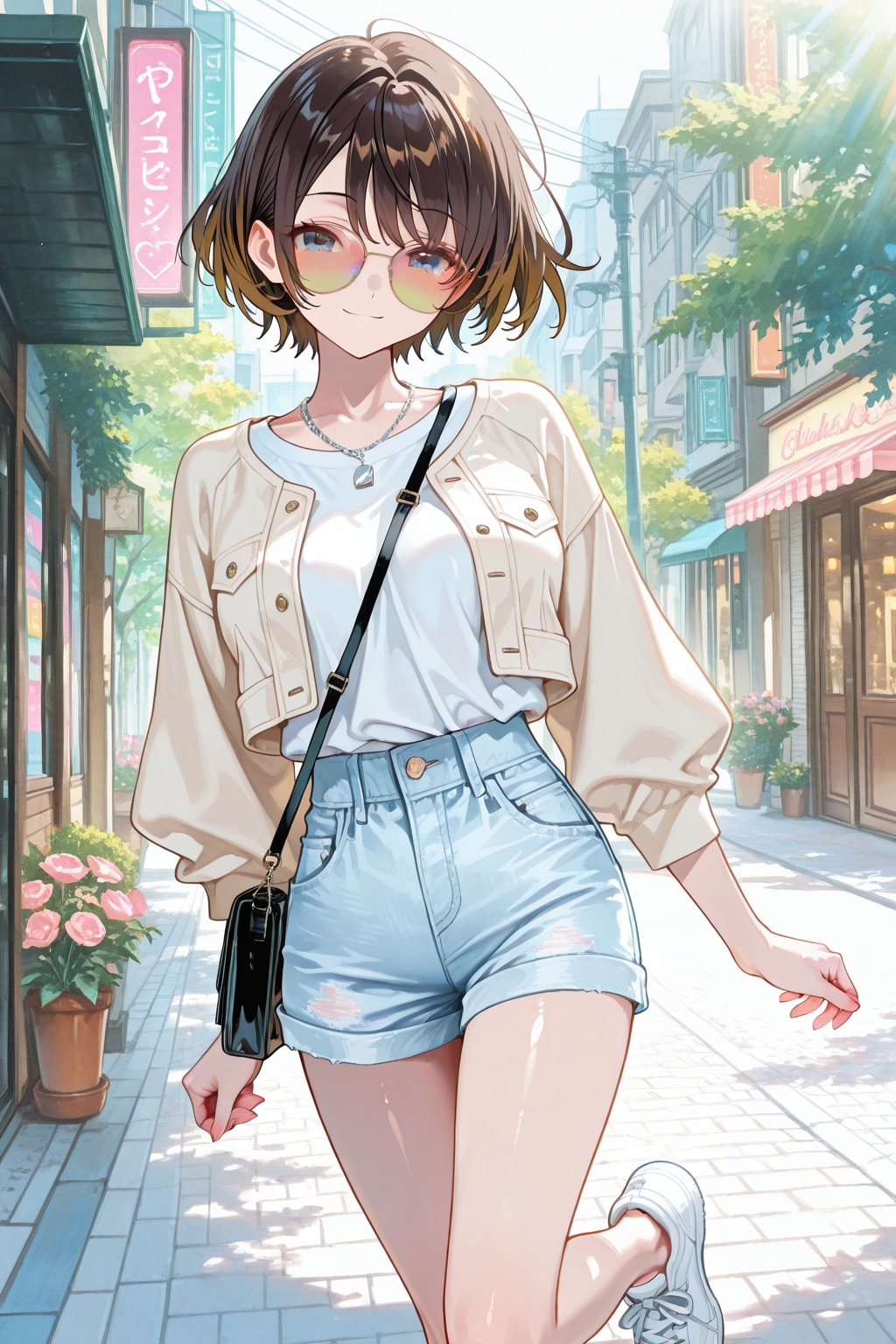 夏のお散歩コーデ