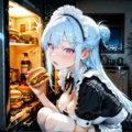 【リクエスト】スーパーメイドさん　夜中のハンバーガー　３ 4枚目