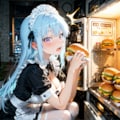 【リクエスト】スーパーメイドさん　夜中のハンバーガー　３ 6枚目