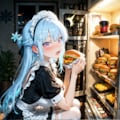 【リクエスト】スーパーメイドさん　夜中のハンバーガー　３ 2枚目