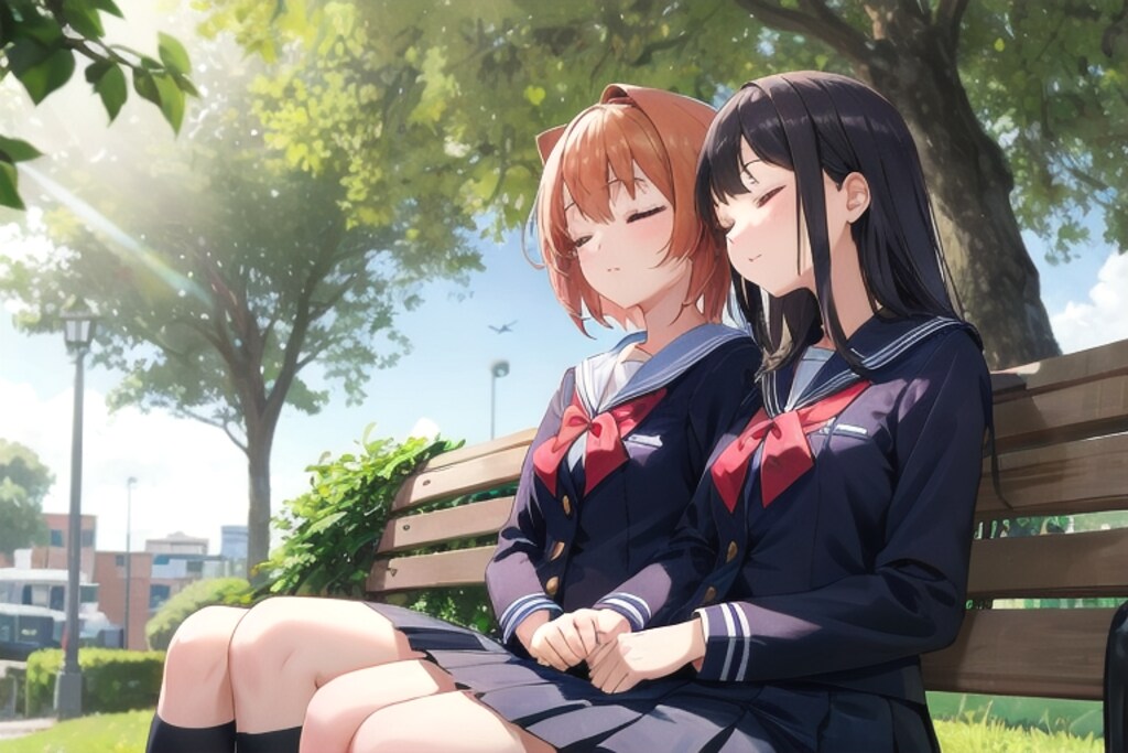 二人とも眠ってしまった