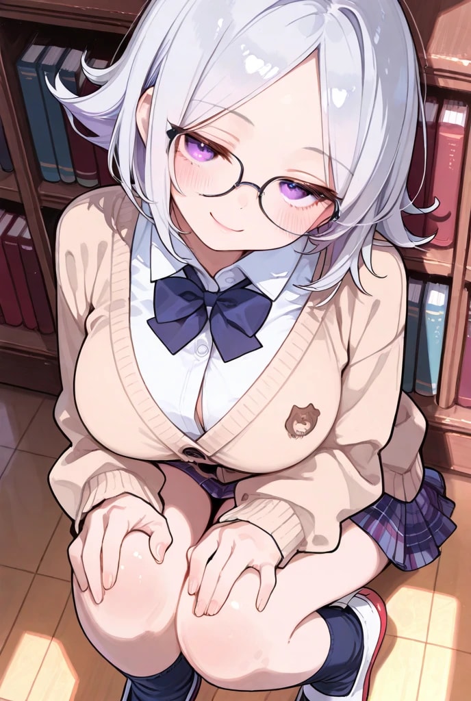 図書館にいた同じクラスの女の子 | の人気AIイラスト・グラビア