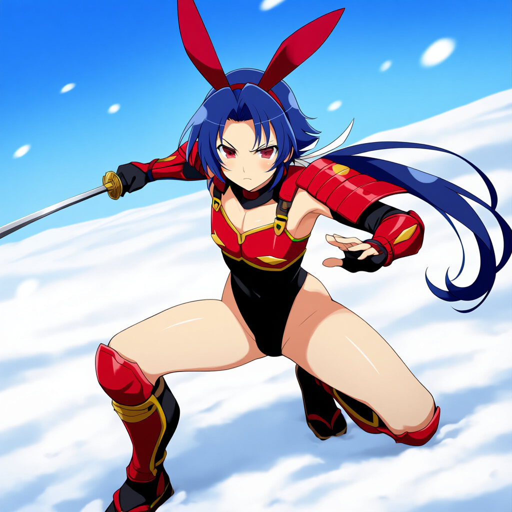 うさ耳バニー服男の娘侍様