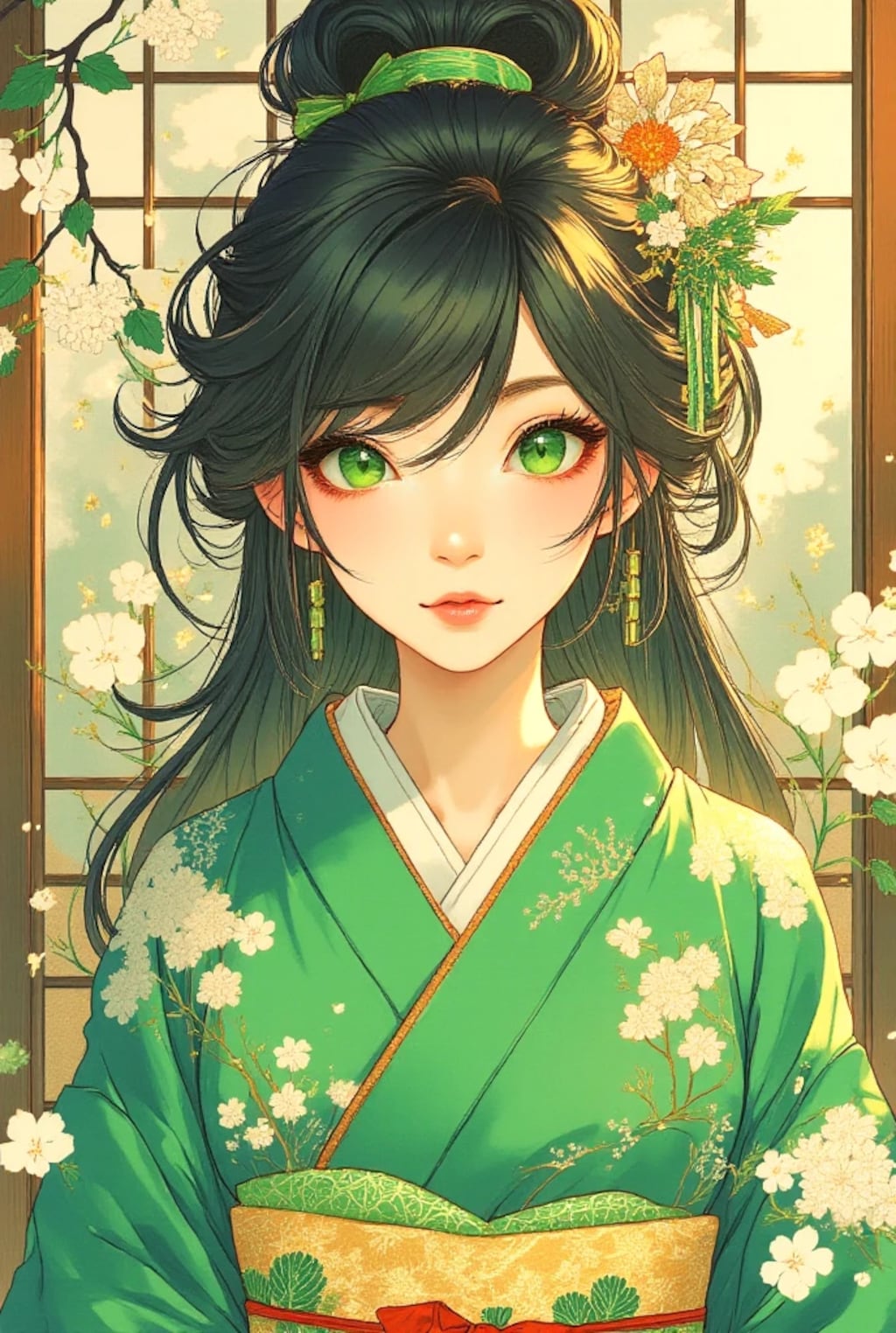 緑の目をした女の子