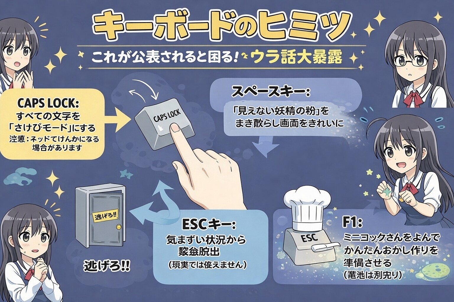 きーぼーどのひみつ
