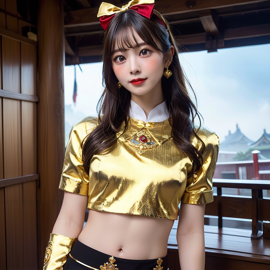 中華風の女の子です