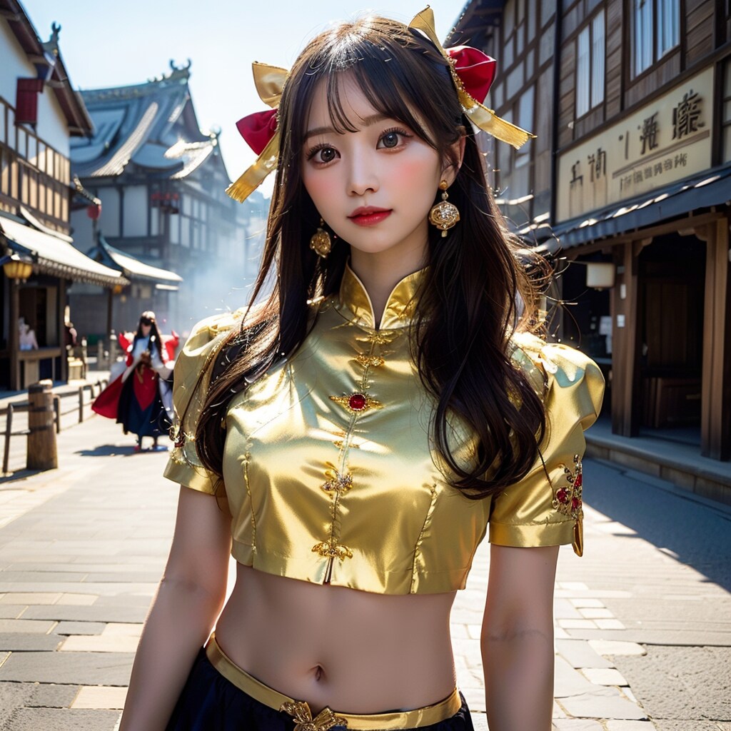 中華風の女の子です
