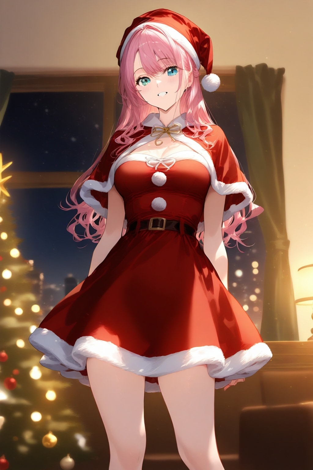 サンタコスの美少女