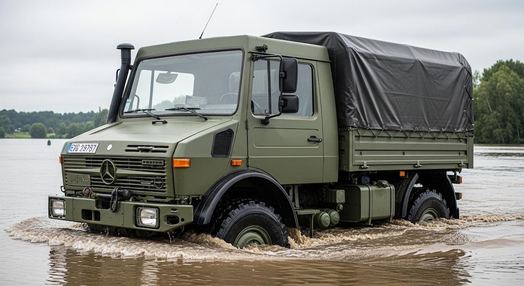 ウニモグ川渡り