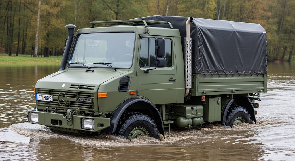ウニモグ川渡り