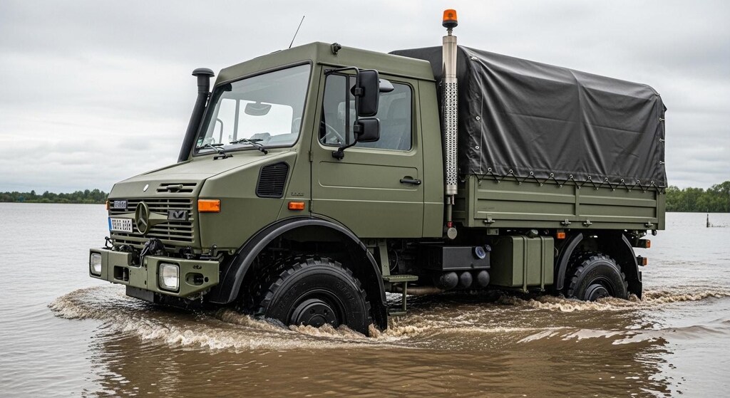 ウニモグ川渡り