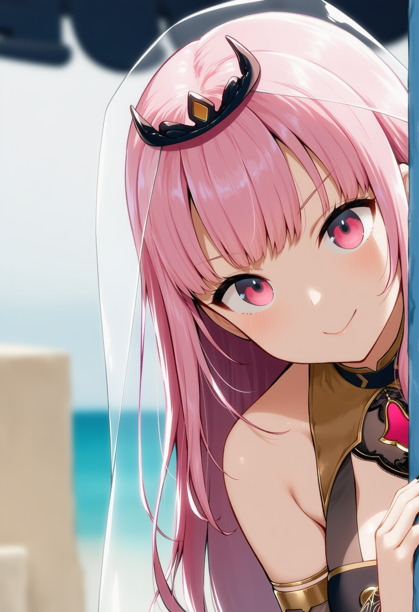 カリちゃんが物陰からジッと見つめているだけ | の人気AIイラスト・グラビア