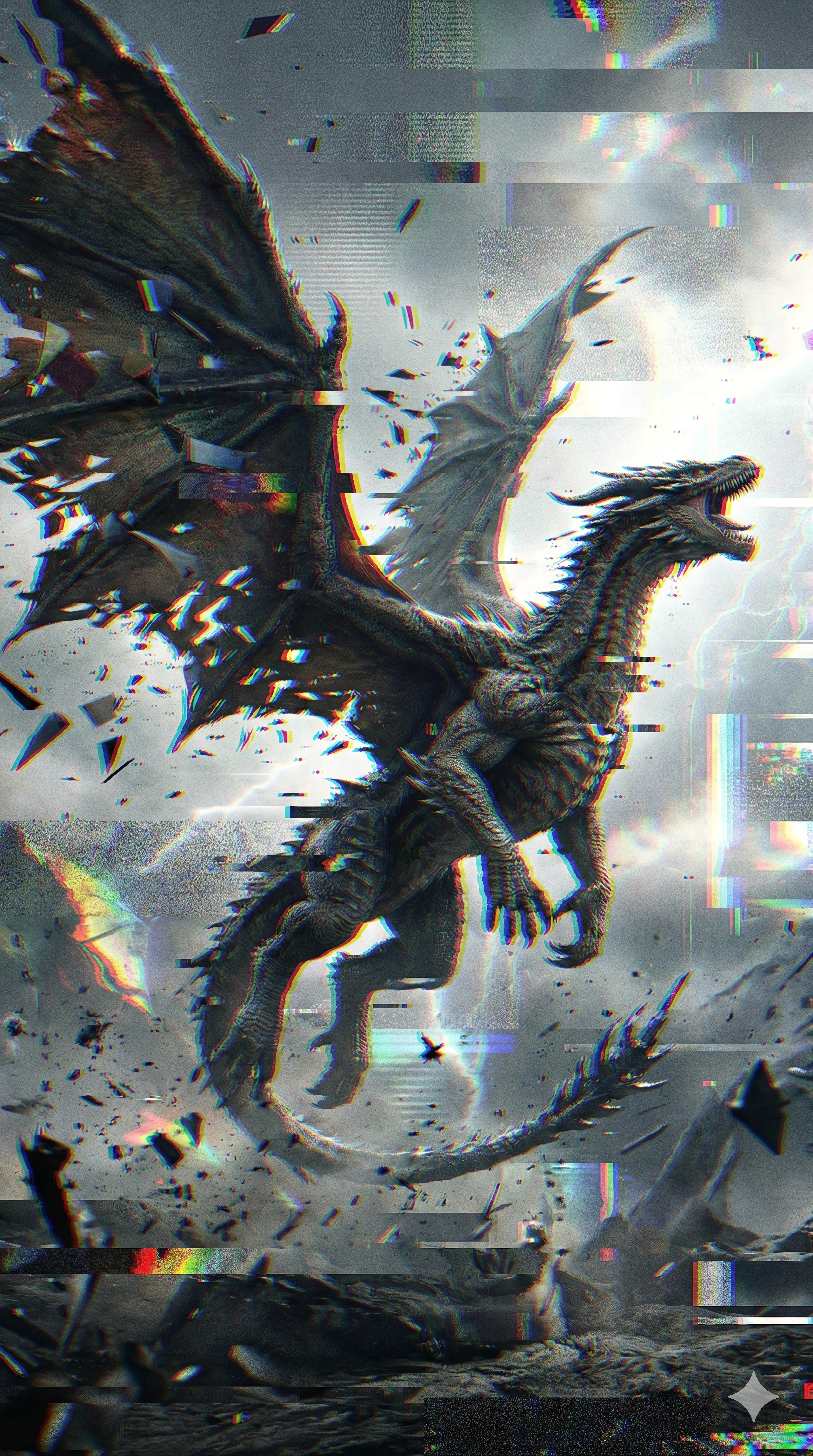Roar of the Glitch Dragon | の人気AIイラスト・グラビア
