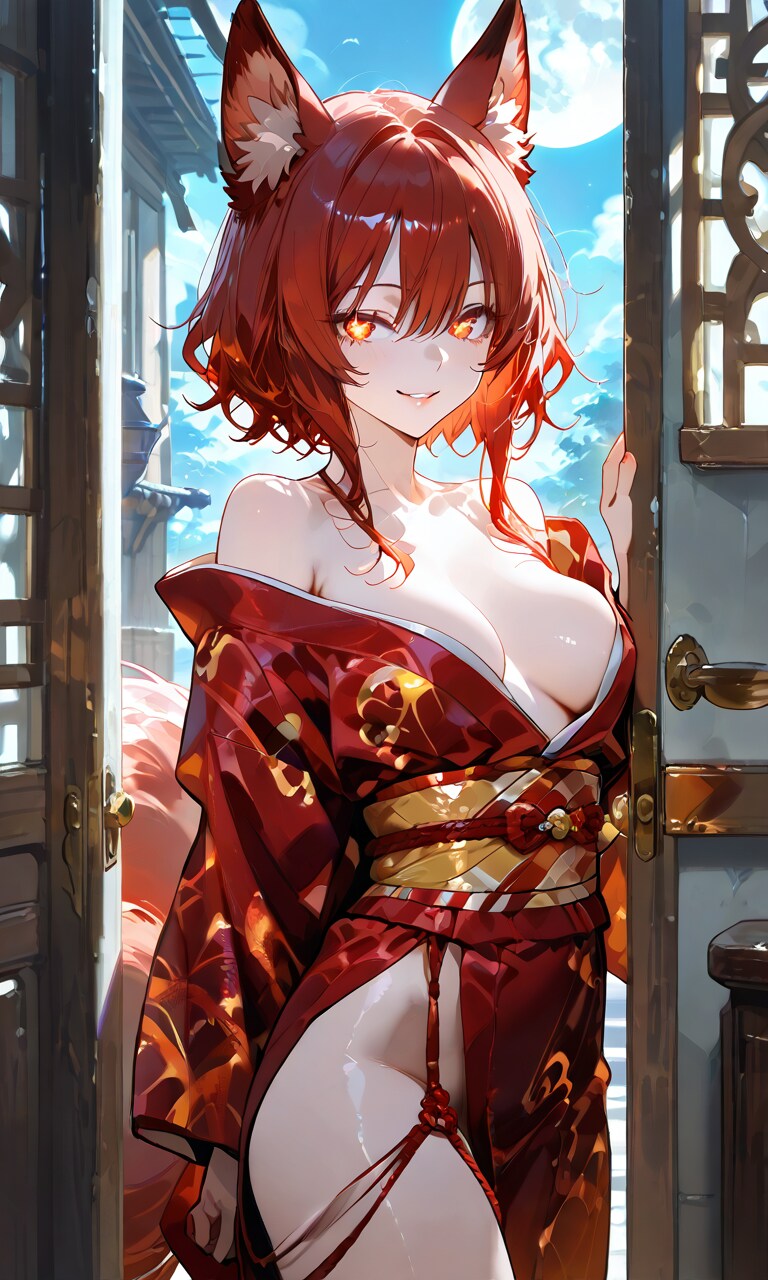 明るい月夜の来訪者