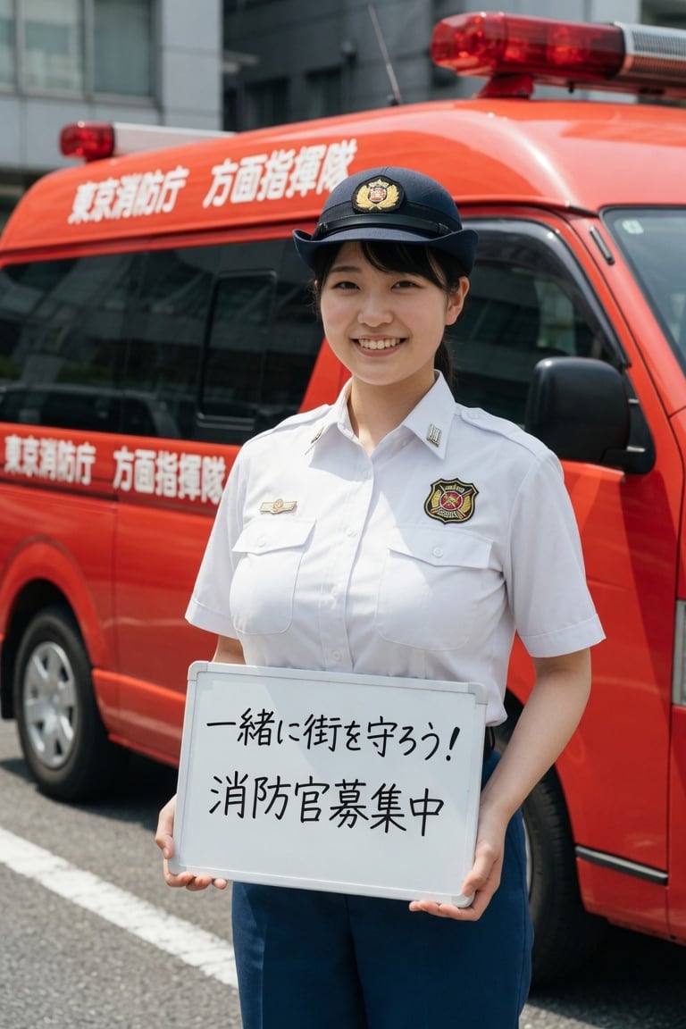 １５日の女性消防官