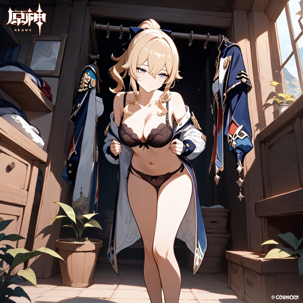 ジン着替え中