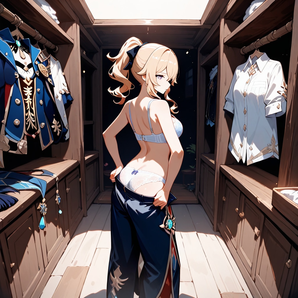 ジン着替え中
