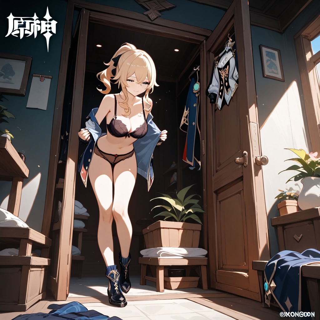 ジン着替え中