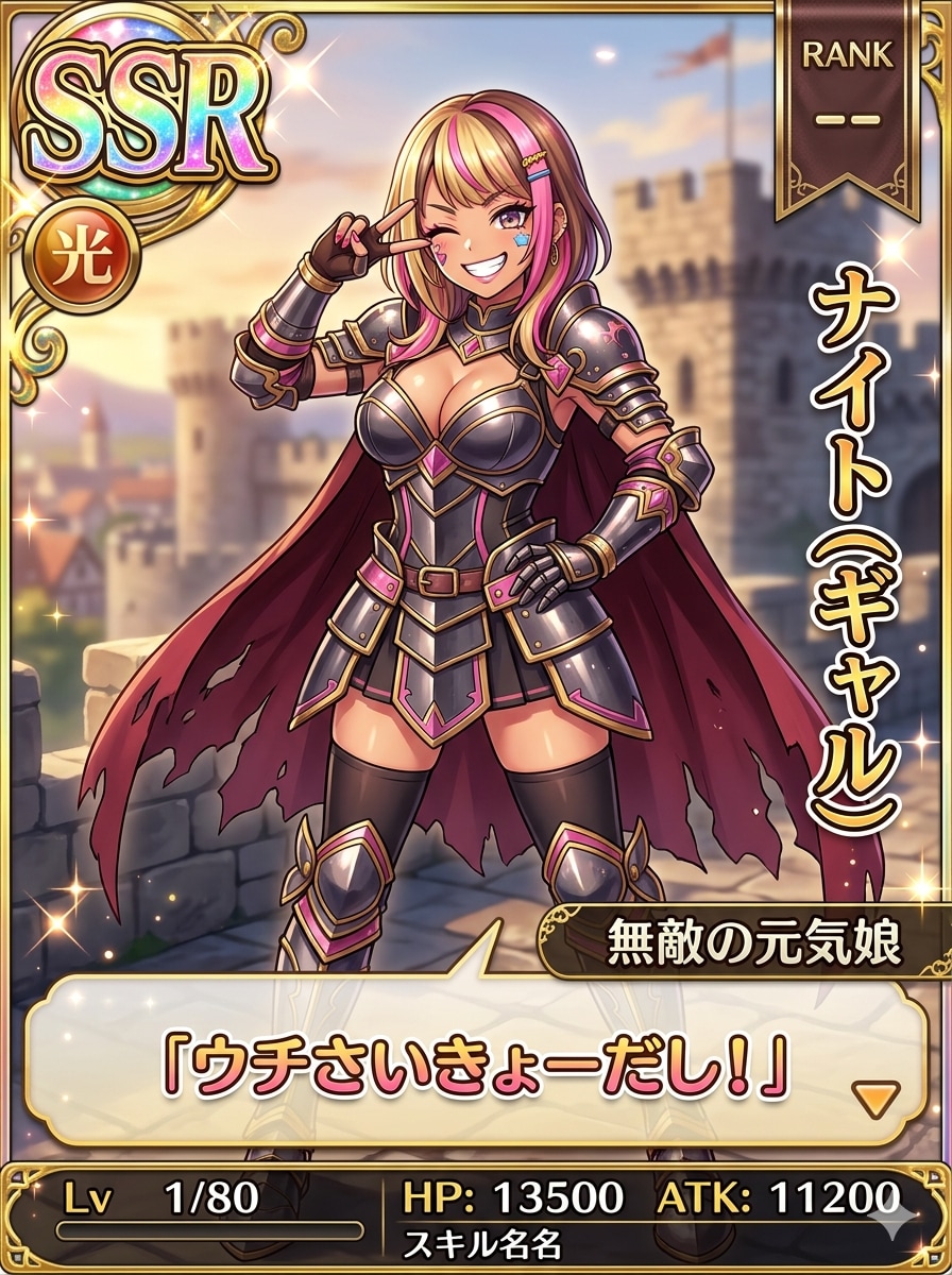 その者、騎士にしてギャル