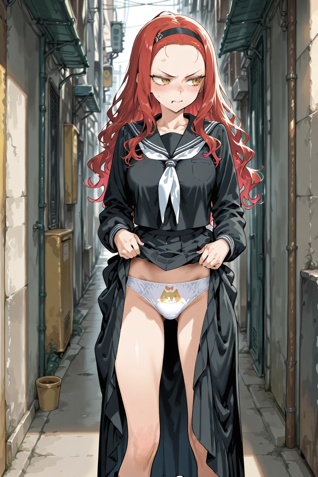 路地裏のネコパン姐さん