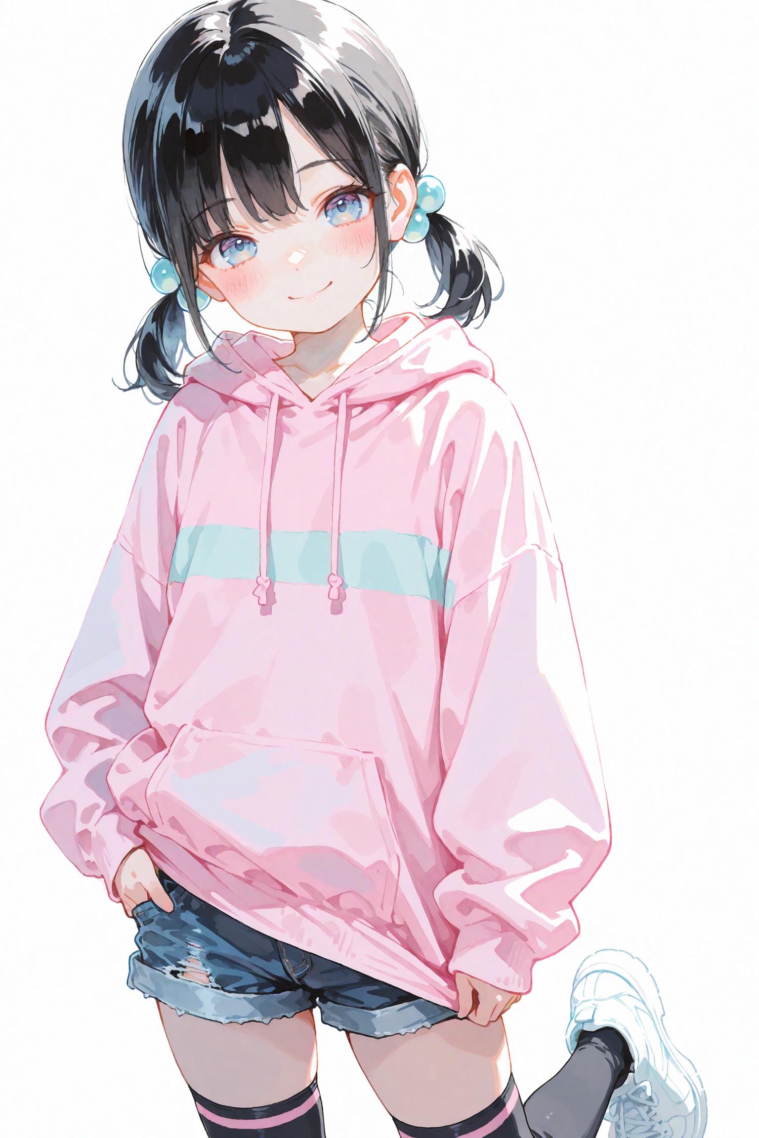 ショートツインテちゃん 改め 真奈美ちゃん | の人気AIイラスト・グラビア