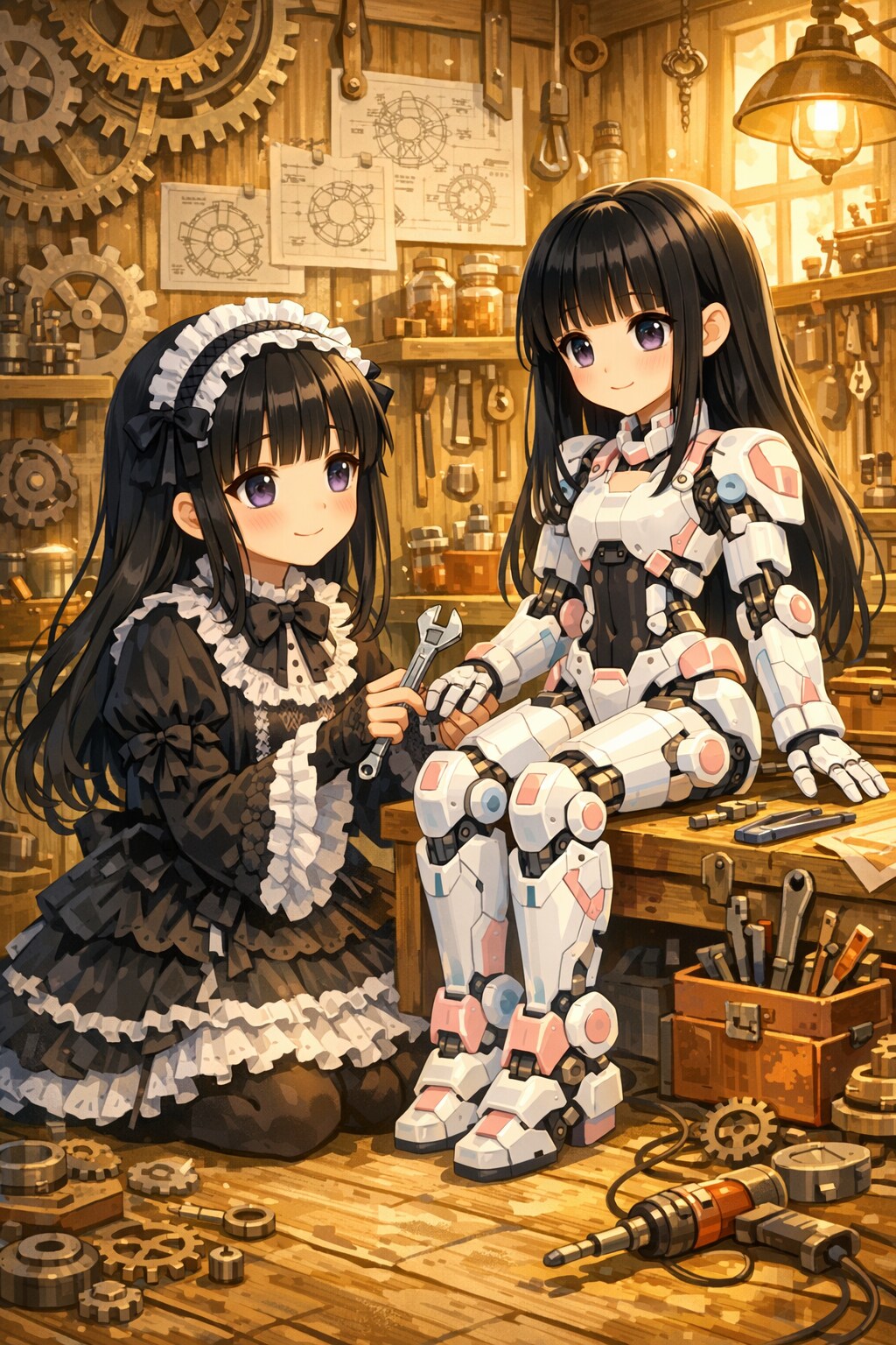 再起動、機械人形娘