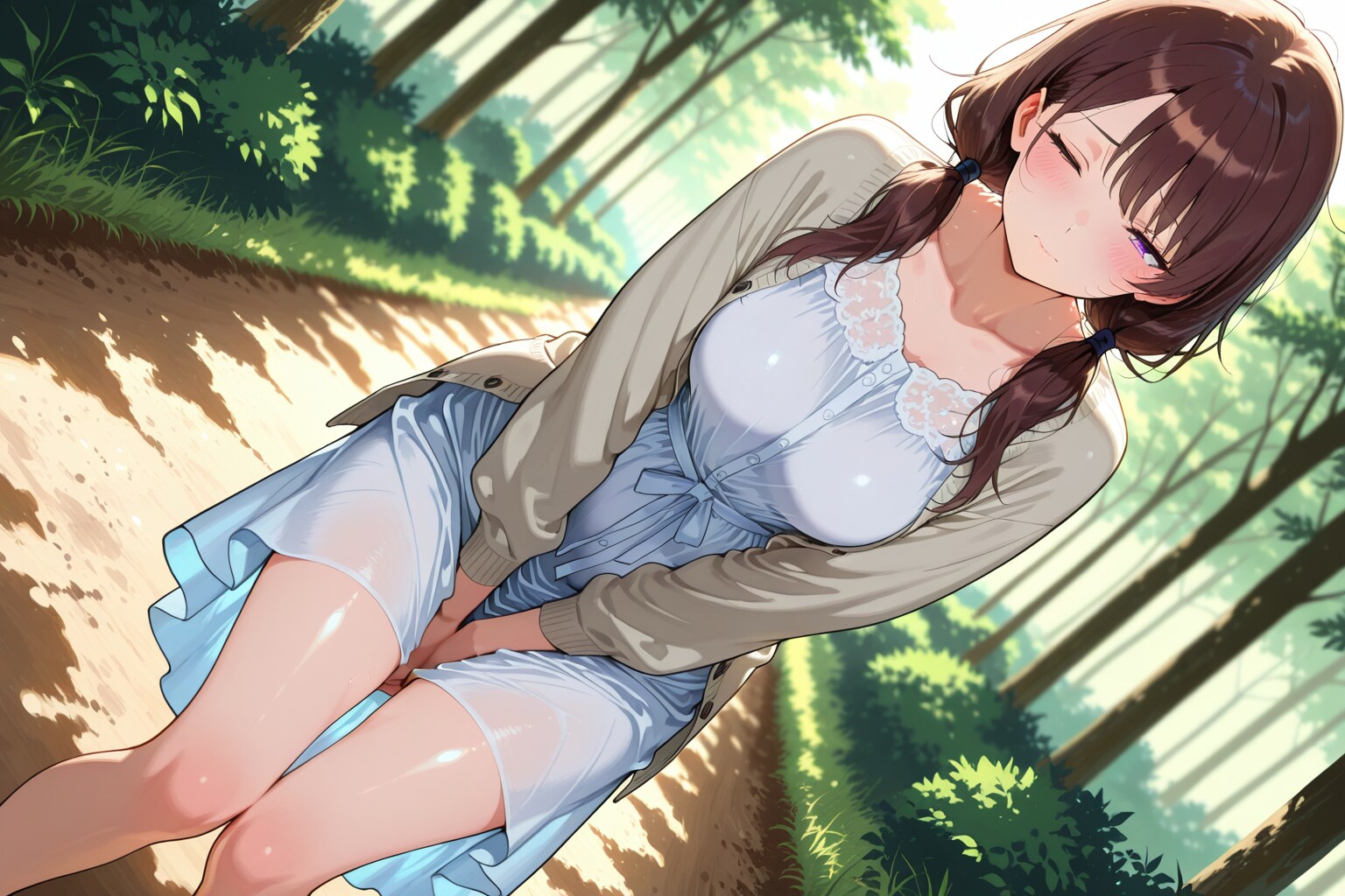 なにかいろいろ想像できるポージング | の人気AIイラスト・グラビア