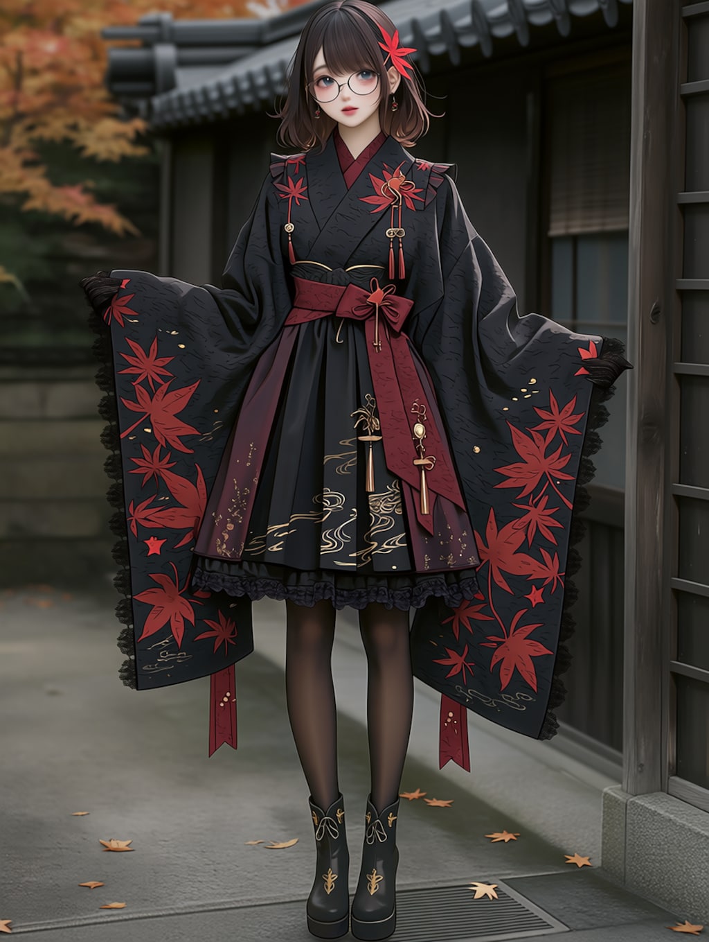 niji黒紅葉 〜和ゴス衣装〜