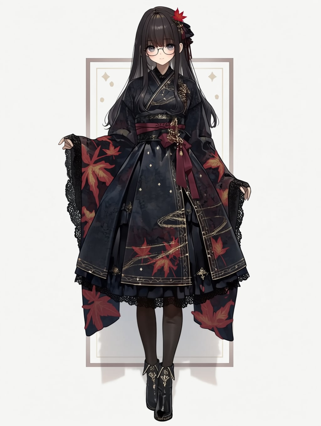 niji黒紅葉 〜和ゴス衣装〜