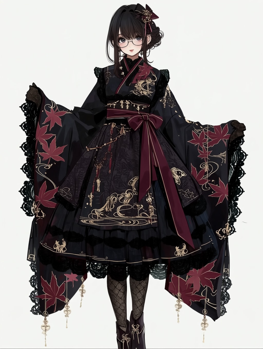 niji黒紅葉 〜和ゴス衣装〜