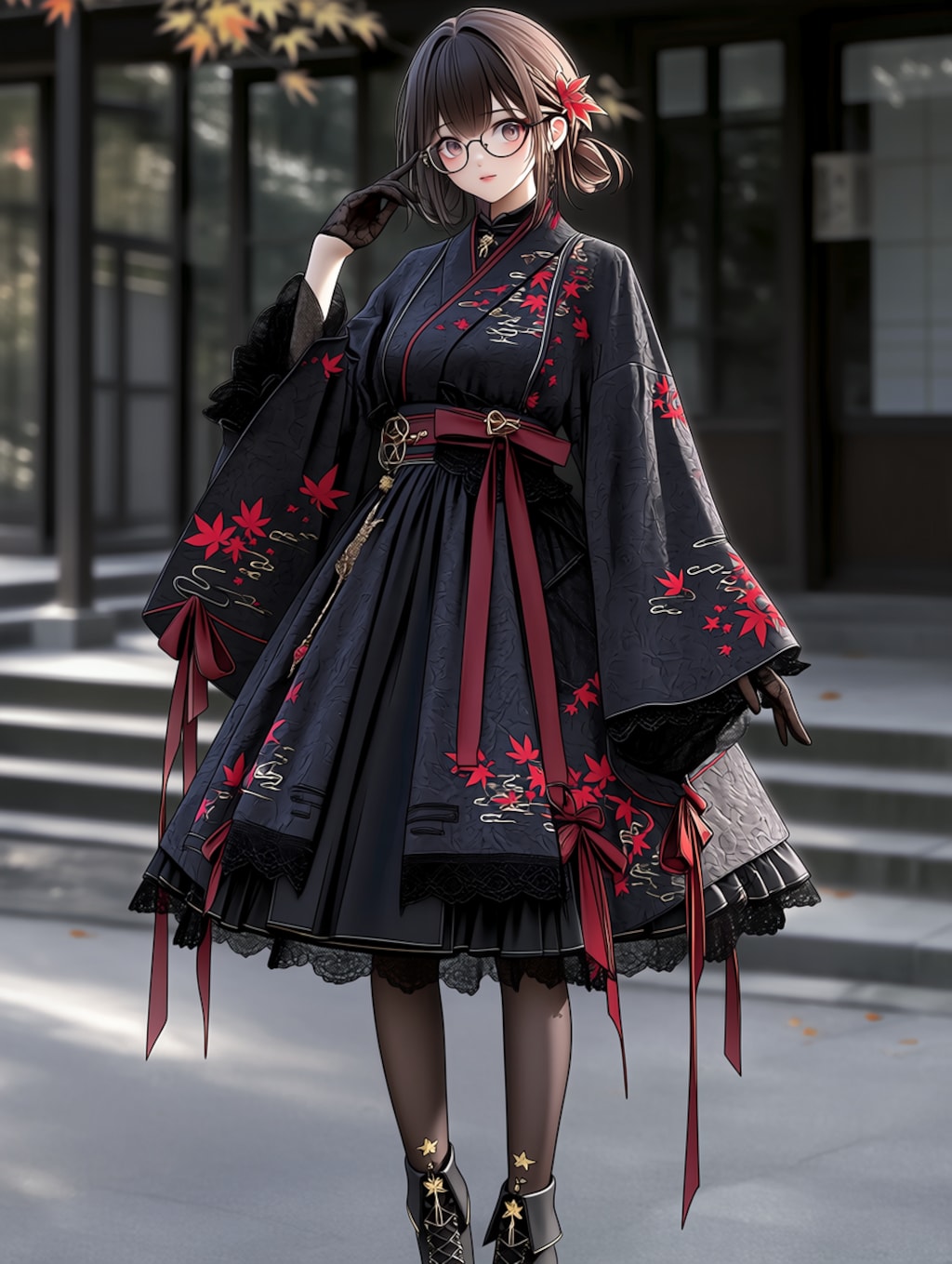 niji黒紅葉 〜和ゴス衣装〜
