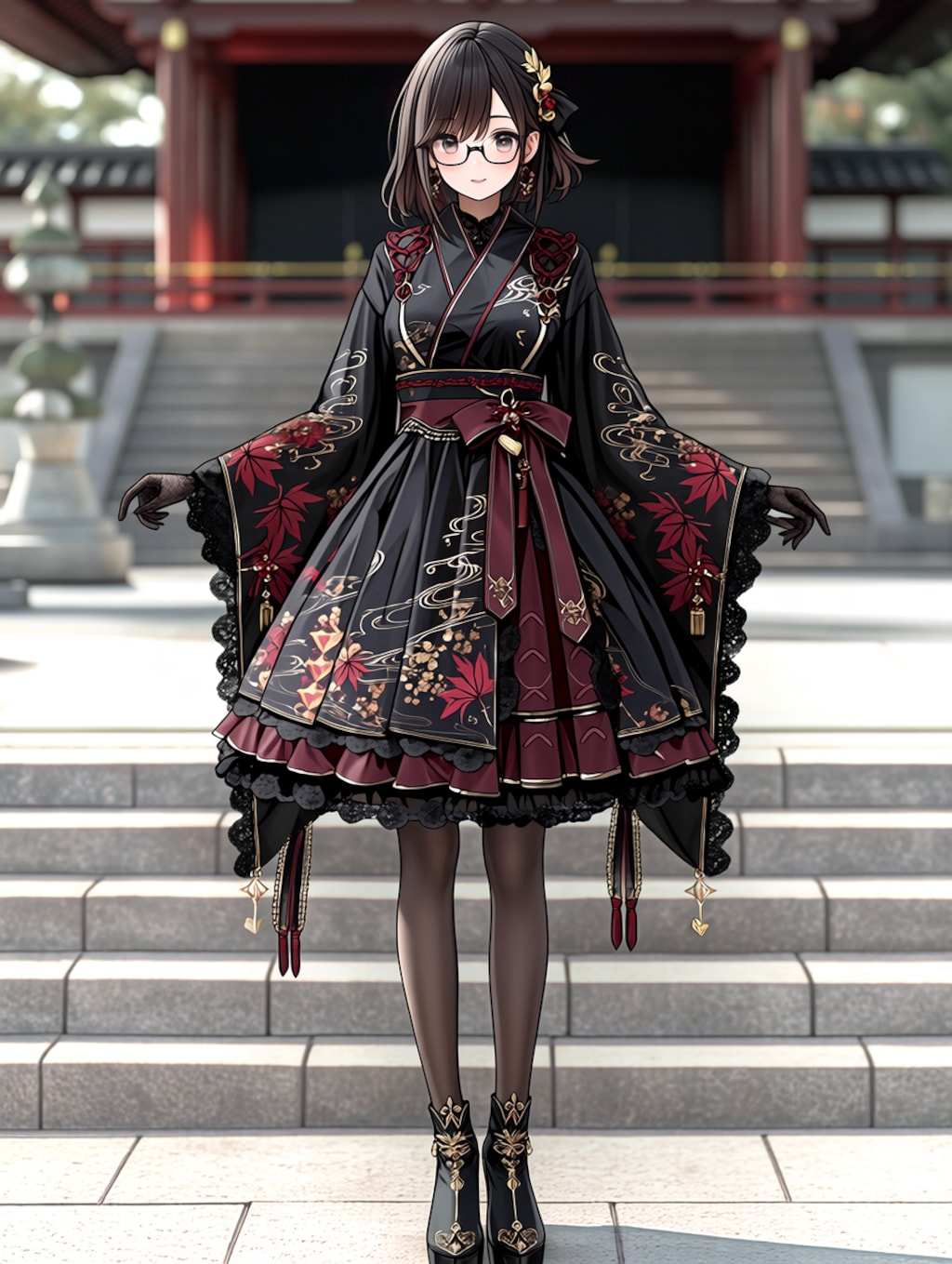 niji黒紅葉 〜和ゴス衣装〜