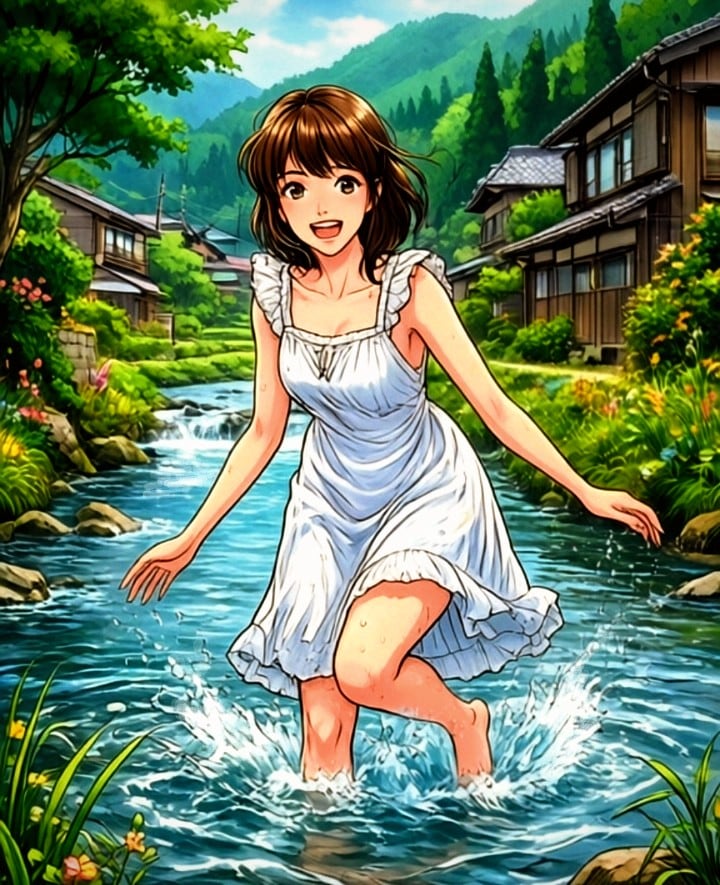 長閑な田舎と、川遊びの思い出。