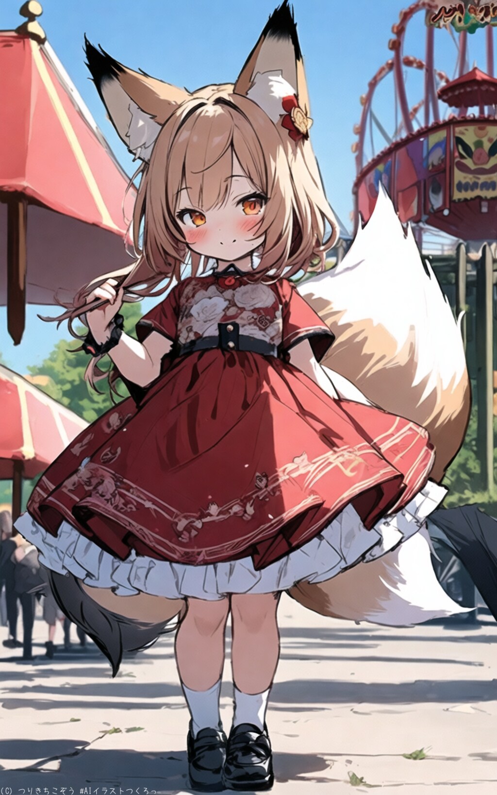 遊園地と茜音さん