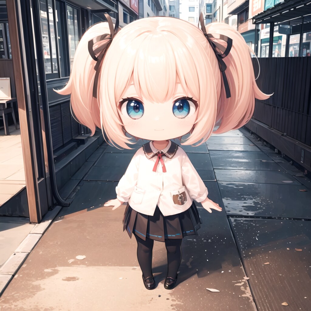 お試し生成_様子を見ています。