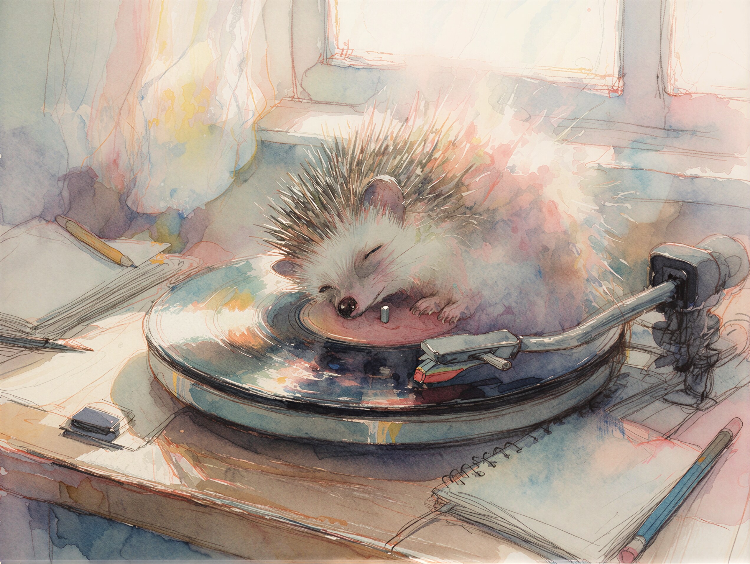 眠るハリネズミ 4 | の人気AIイラスト・グラビア