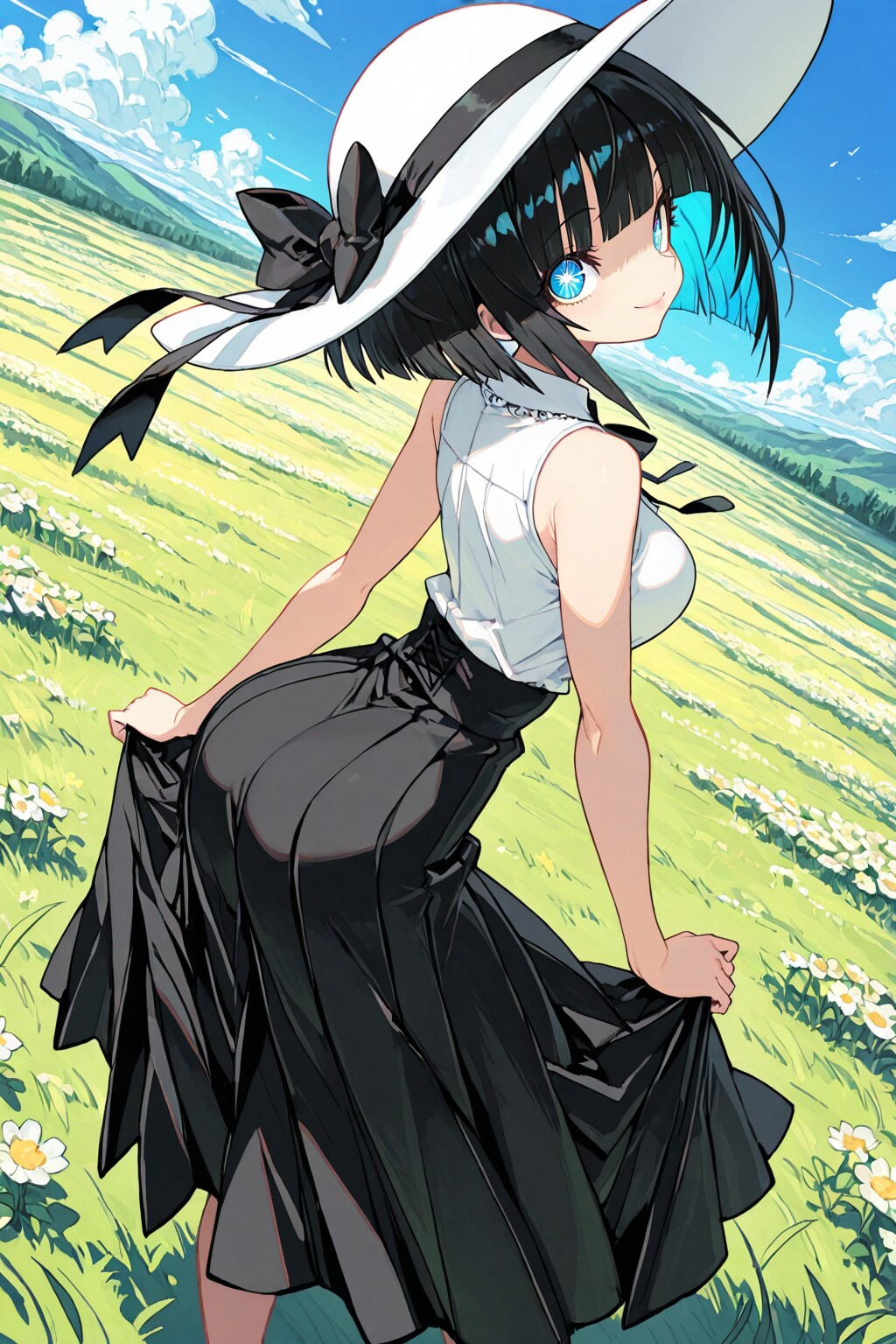ロングスカート愛好家さんのところの黒髪栞さん　その３