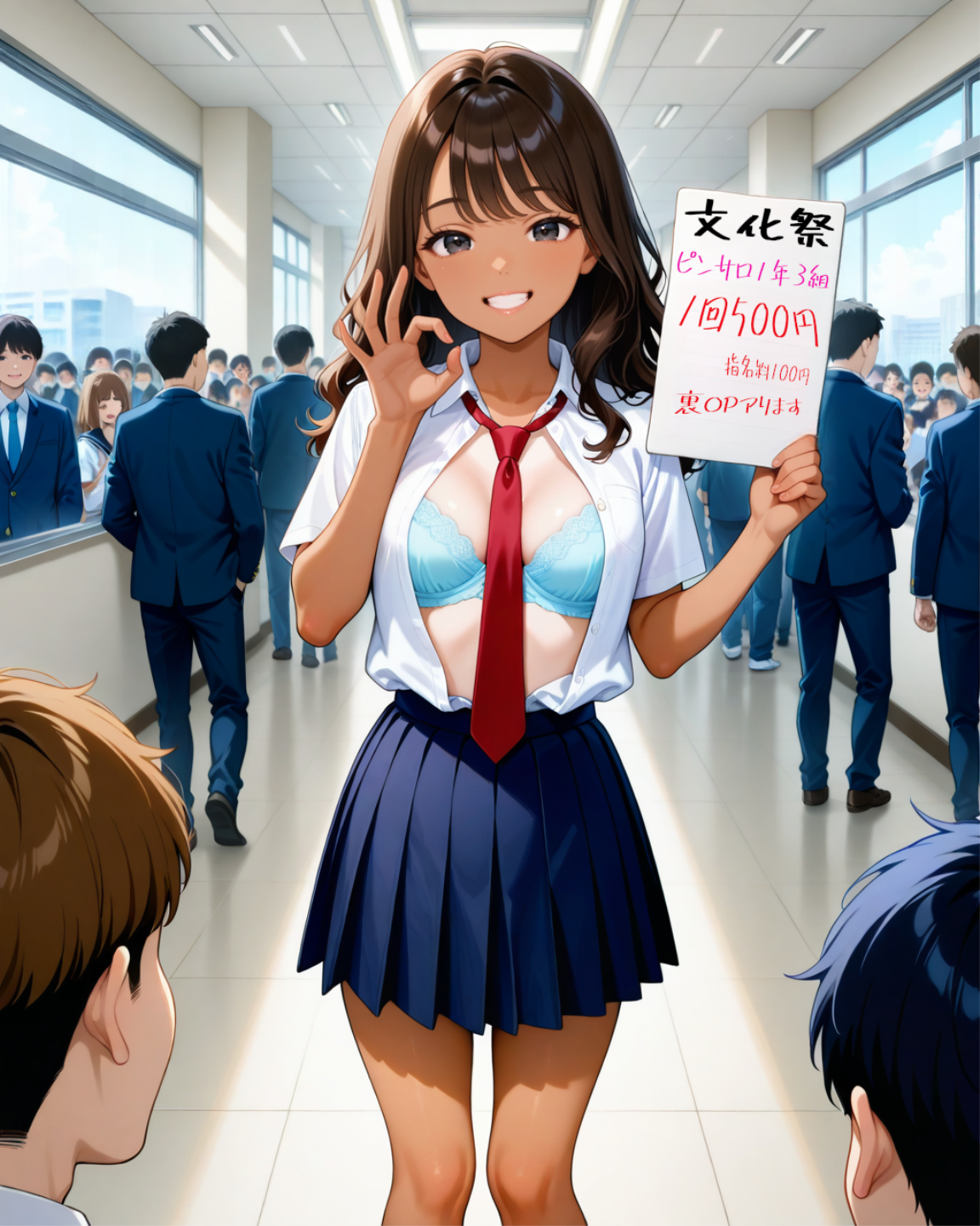 文化祭の呼び込み